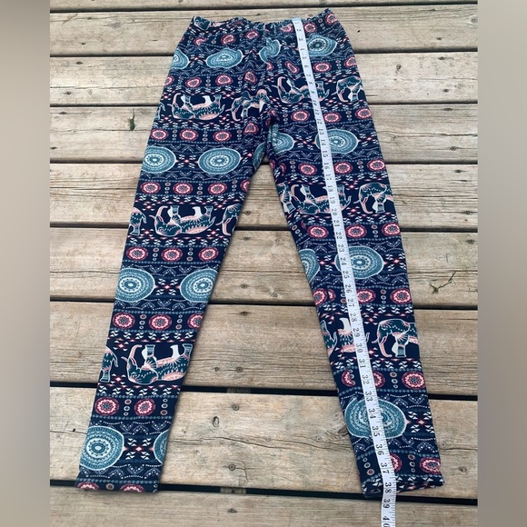 Cozy & Warm Printed Fleece Lined Leggings - Size XL - Picture 6 of 7